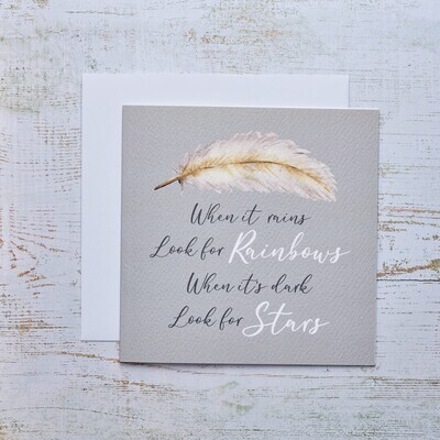 FEATHER/STAR CARD