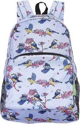 Eco Chic Lilac Blue tit Backpack