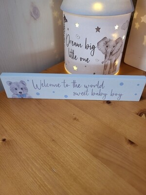 Mini block Welcome Boy