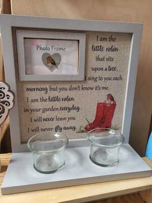 Little Robin Picture and candle set