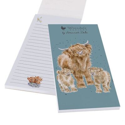 Cow Shopping Pad - Highland Wishes