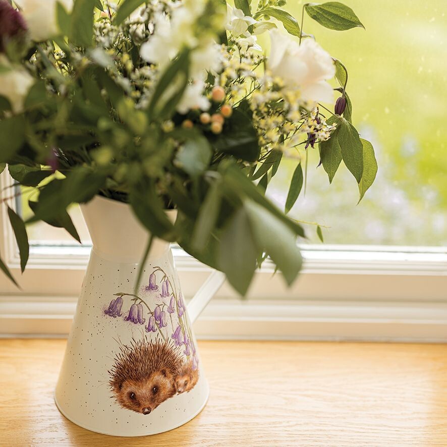 Flower Jug - hedgehog