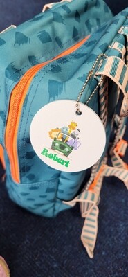 Personalised Bag Tag Safari