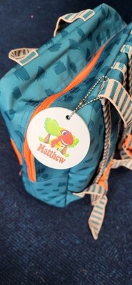 Personalised  Bag Tag Dinosaur