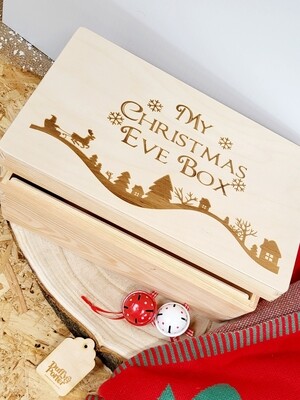 Christmas Scene Engraved Christmas Eve Box
