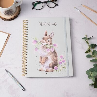 &#39;HEAD CLOVER HEELS&#39; RABBIT A4 NOTEBOOK