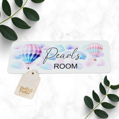 Hot Air Balloon Themed Door Plaque