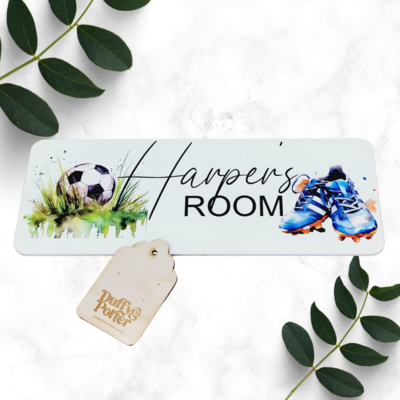 Soccer Themed Door Plaque