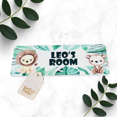 Safari Themed Door Plaque