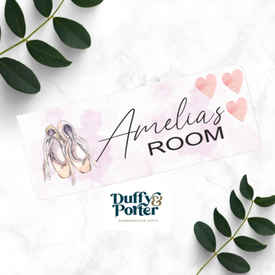 Ballet Themed Door Plaque