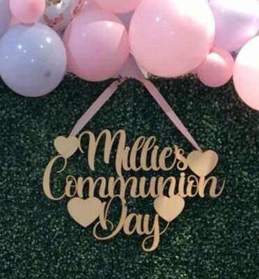 Wooden occasion sign