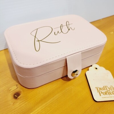 "Ruth" Jewellery Box (Blush Pink)
