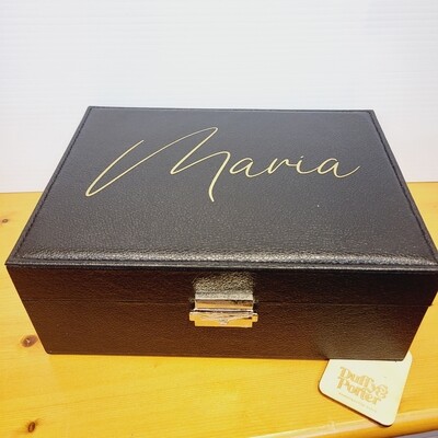 "Maria" Jewellery Box (Black)