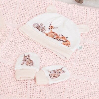 LITTLE FOREST HAT AND MITTEN SET