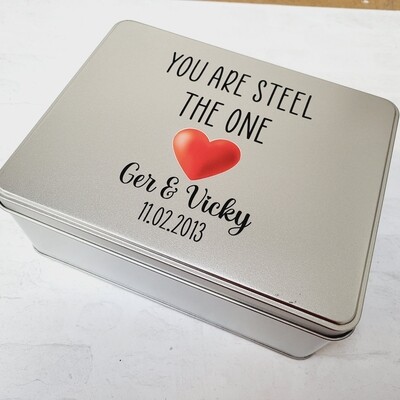 You&#39;re &quot;Steel&quot; the one 11th Anniversary Treat Tin