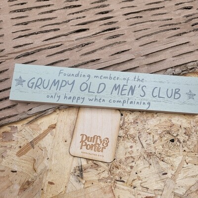 Mini Plaque Grumpy old mens club