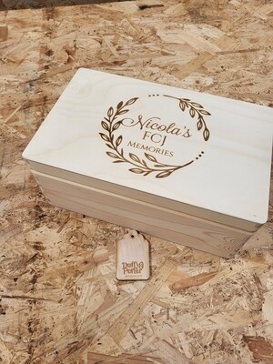  Graduation Keepsake Box Natural Wood Engraved