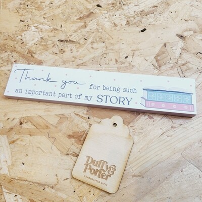 Thank you for being ... my story