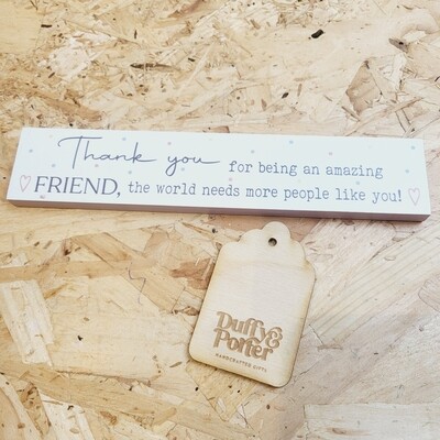 Thank you for being an amazing friend