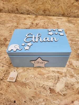 Baby Keepsake Box, wooden box, keepsake box, memory box Ireland