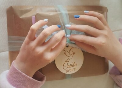 Personalised Gift Tags/ keepsake token confirmation
