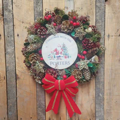 Santa Christmas Wreath