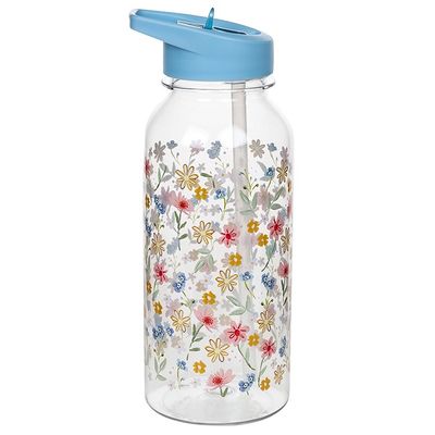 1ltr Hydration Bottle Flora Blue