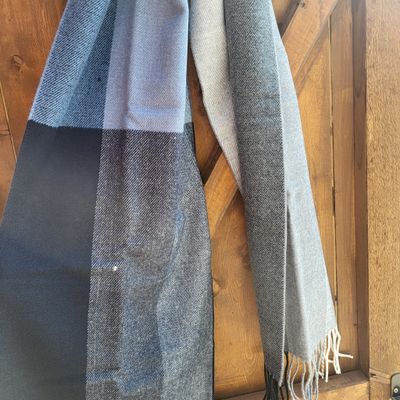 Scarf modern block - navy/blues