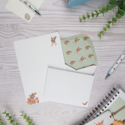 &#39;Flutterly Fabulous&#39; Letter Writing Set cow