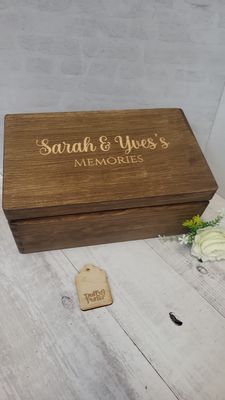Keepsake Box Personalised Stained Engraved
