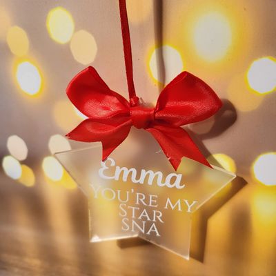 Personalised SNA Star Decoration