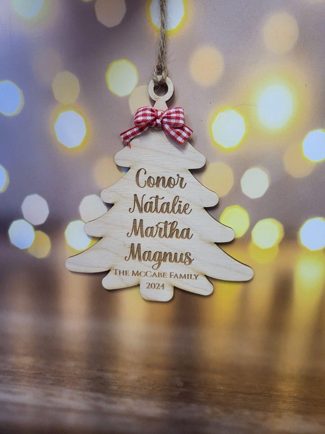 12cm Family tree decoration