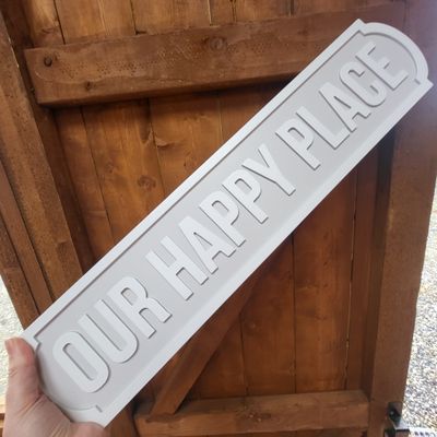 Street sign 60cm Our Happy Place