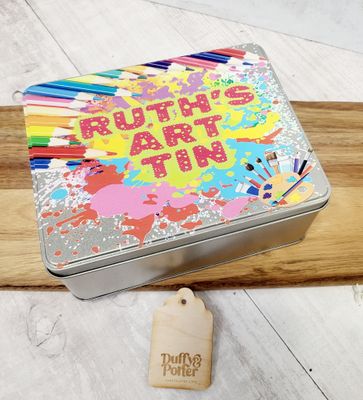 Personalised Art tin