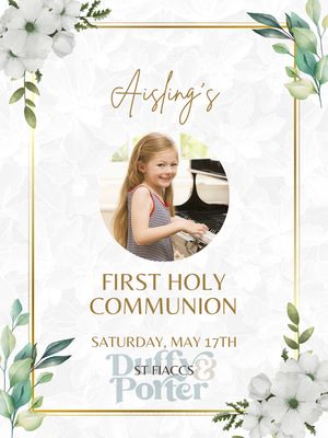 Picture Communion/Confirmation Occasion Sign