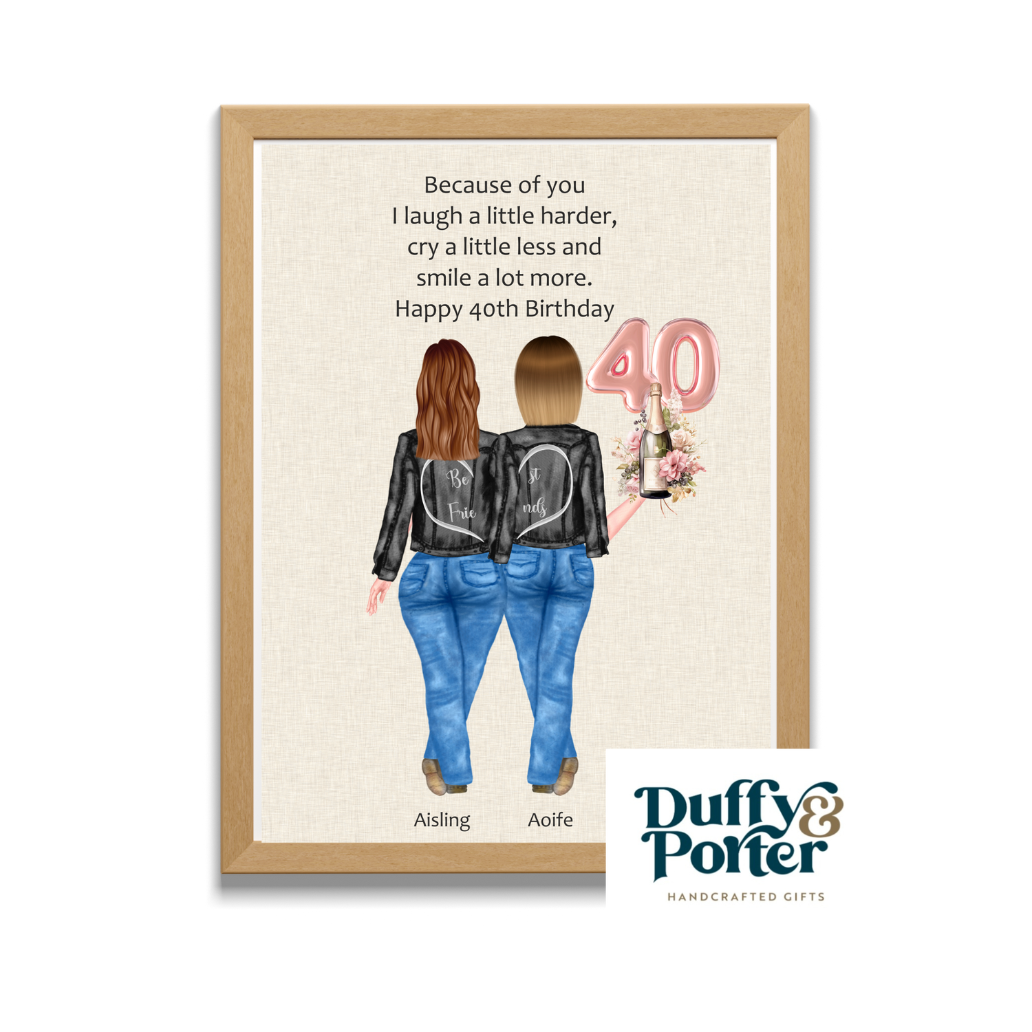 Personalised Best Friends Print/ Frame