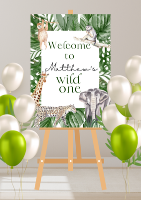 &quot;Wild one safari&quot; Occasion Sign