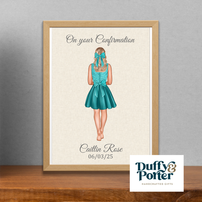Personalised Confirmation girl File/Print/Frame