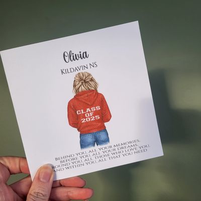 Personalised School Graduation Card