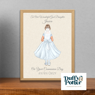 Personalised Communion girl File/Print/Frame