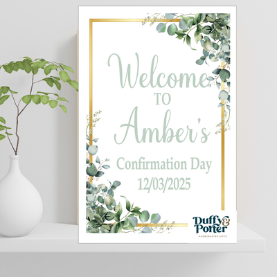 &quot;Eucalyptus Green&quot; Occasion Sign