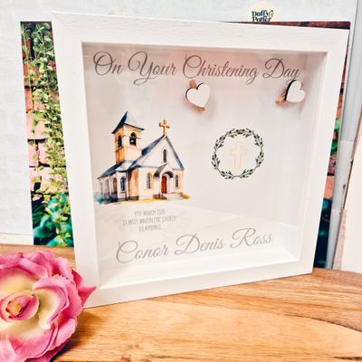 Personalised Christening Frame