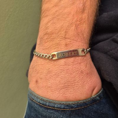 Personalised Stainless steel link bracelet Personalised Stainless steel link bracelet