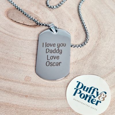 ​Stainless Steel Dog Tag chain - Timeless and Personal