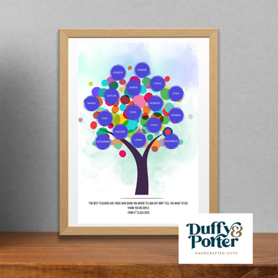 Personalised Thank You  Class Teacher Gift File/Print/Frame