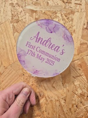 Purple Cake Topper