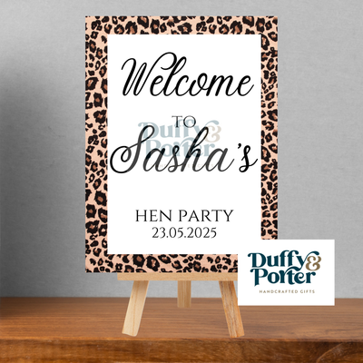 Leopard Print Occasion Sign
