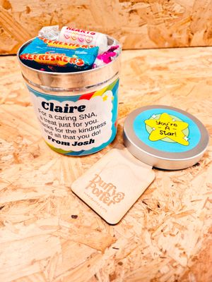 Personalised &quot;SNA&quot; tin 