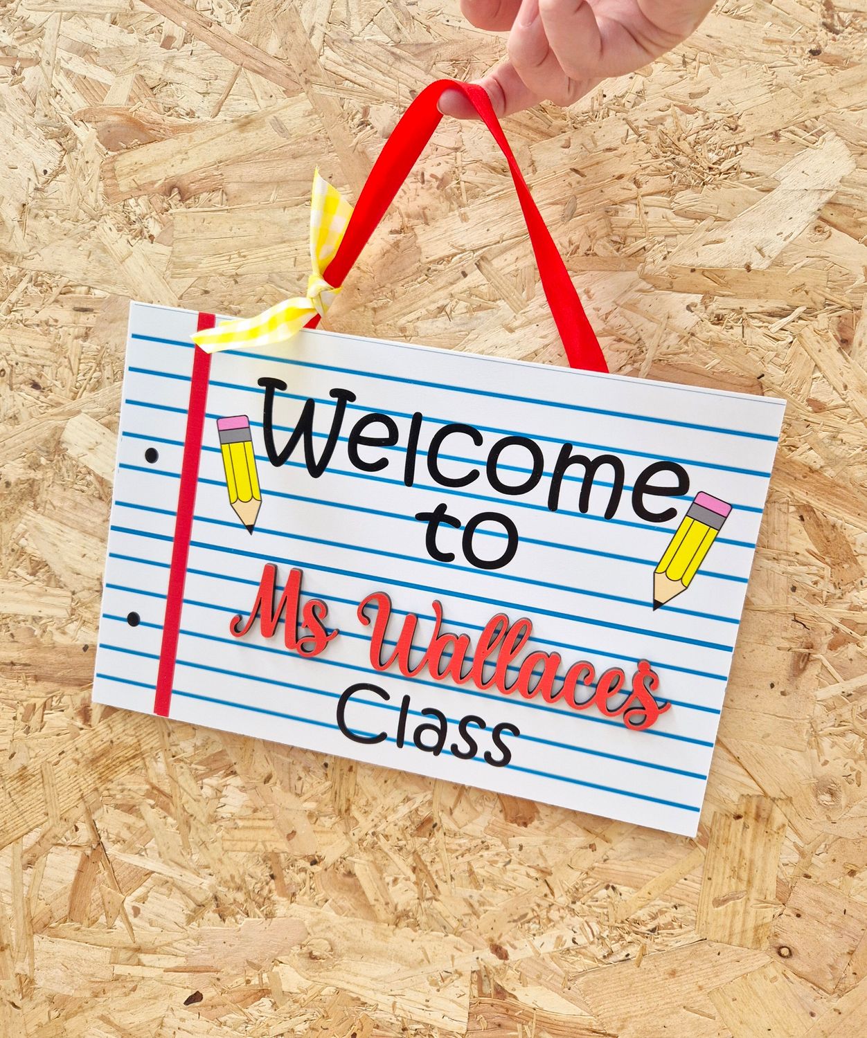 Welcome Personalised Classroom Sign