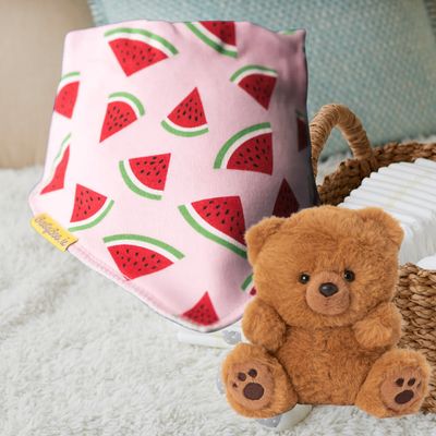 BABYBOO WATERMELON ORGANIC COTTON BANDANA BIB